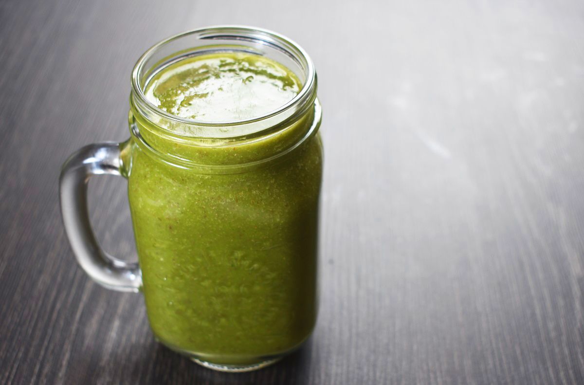 Batido de piña con linaza