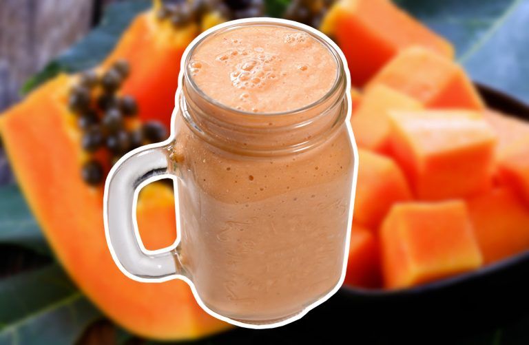 Batido saciante de papaya y avena para el desayuno Viva mi salud