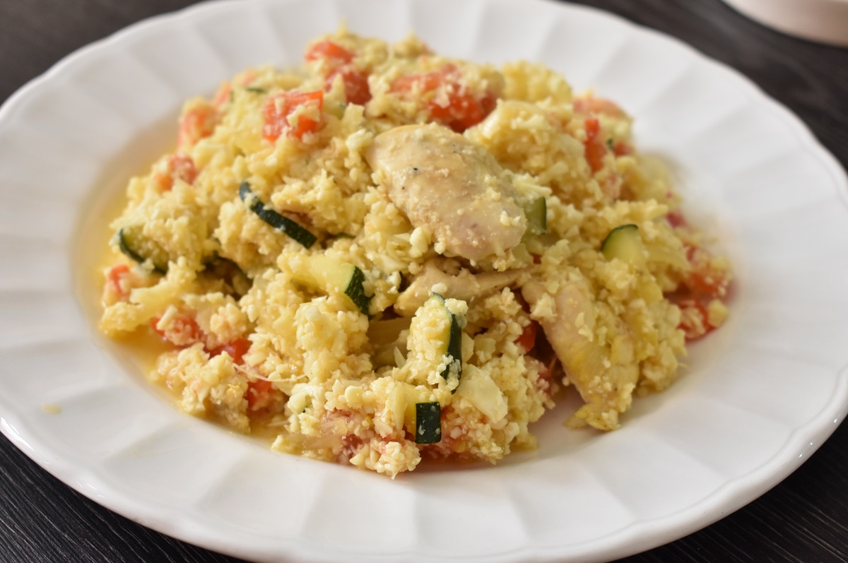 Arroz de coliflor bajo en carbohidratos