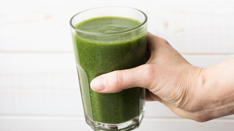 batido verde con vitamina C