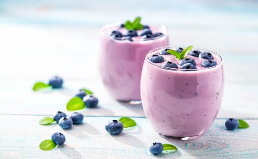 Batido con arándanos para la salud cardiovascular